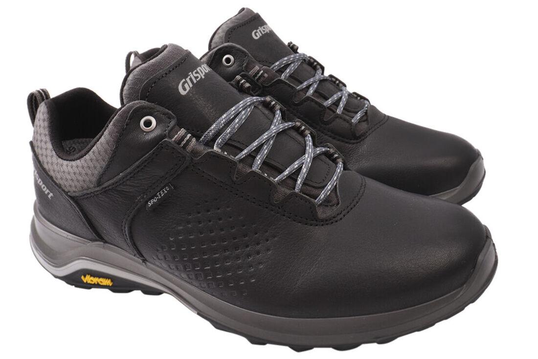 Кроссовки мужские Gri Sport из кожи на низком ходу на шнуровке р. 43 Черный (80-20DTS)