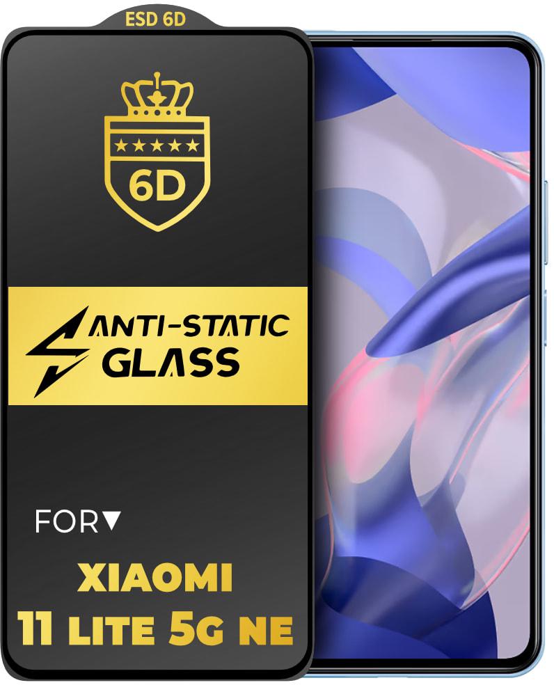Стекло защитное 6D Anti-Static Xiaomi 11 Lite 5G NE Glass Shield (34205)