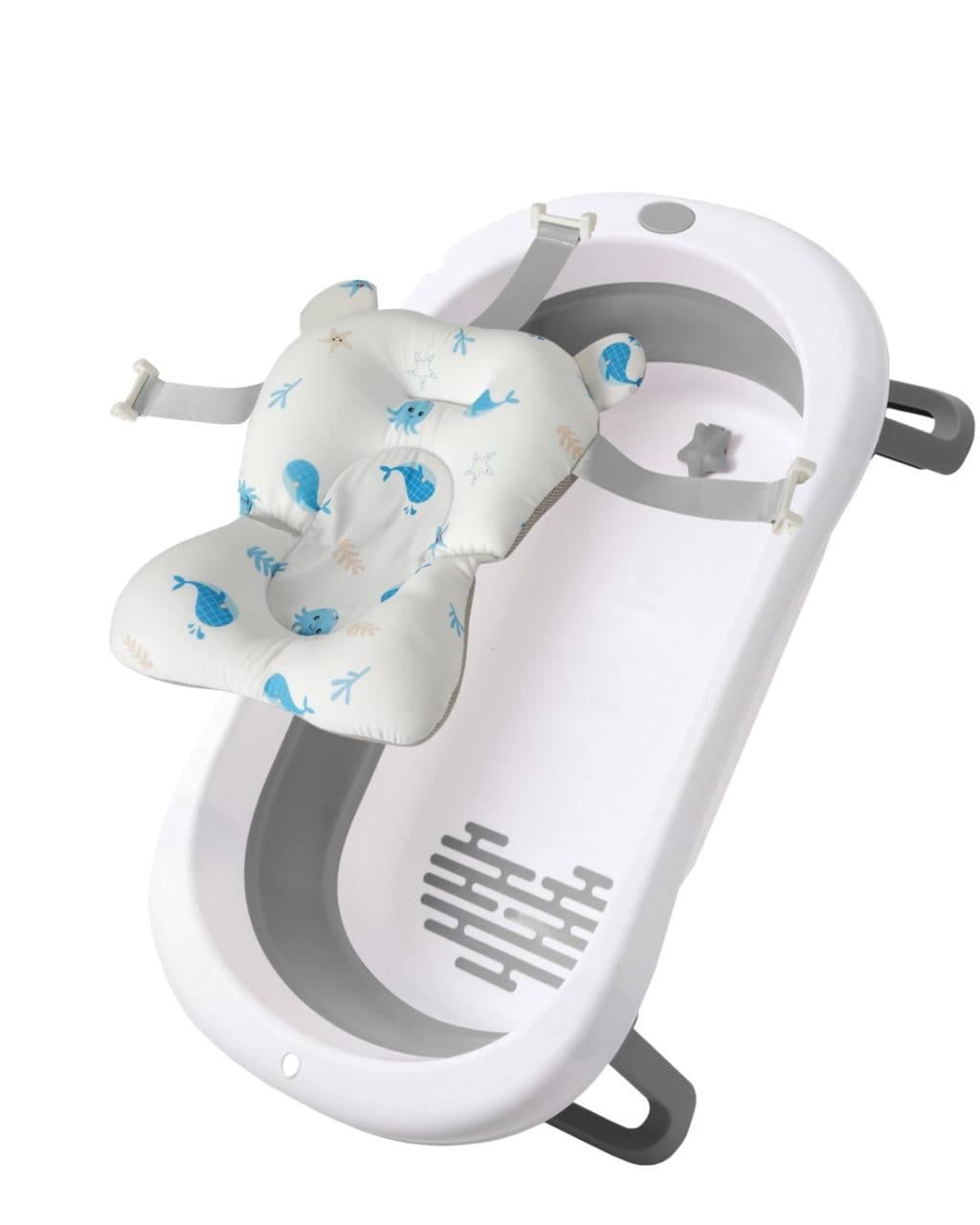 Набор Babyhood BH-326G SW складная ванна Комфорт и горка для купания Морской мир Серый (29390726)