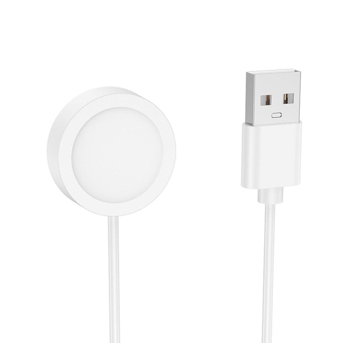 Зарядний пристрій бездротовий для смарт-годинника Hoco Y30 Smart sports watch charging cable 60 см White (6942007648981) Зарядний пристрій бездротовий для смарт-годинника Hoco Y30 Smart sports watch charging cable 60 см White (6942007648981)