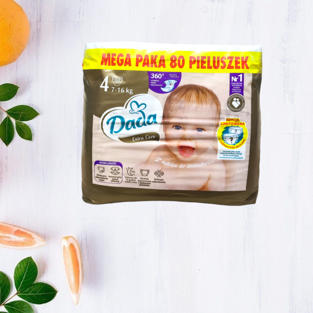 Підгузки Dada Extra Care Mega Paka 4 7-16 кг 80 шт.