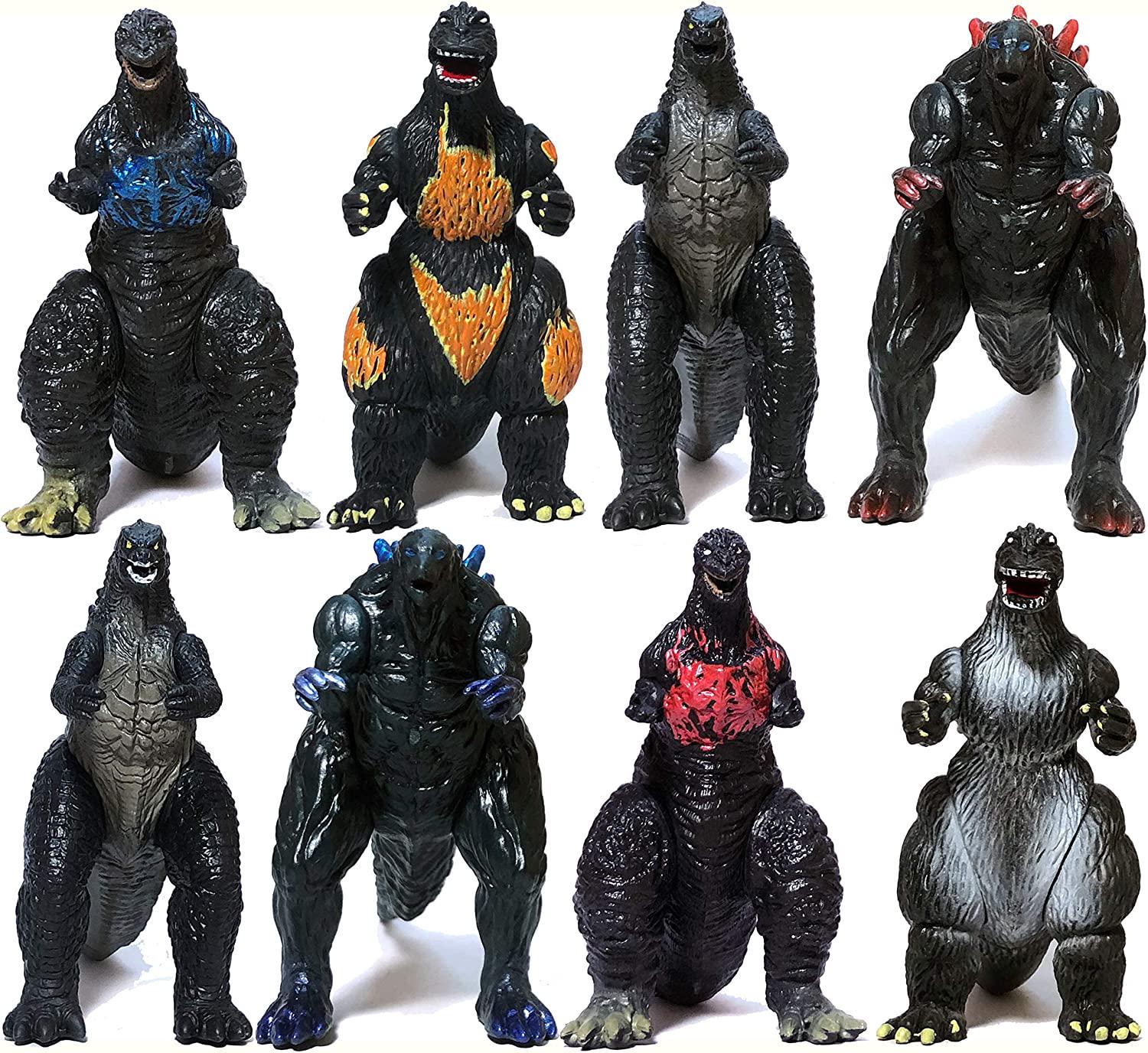 Набор фигурок Godzilla Monster King 8 шт. 9 см