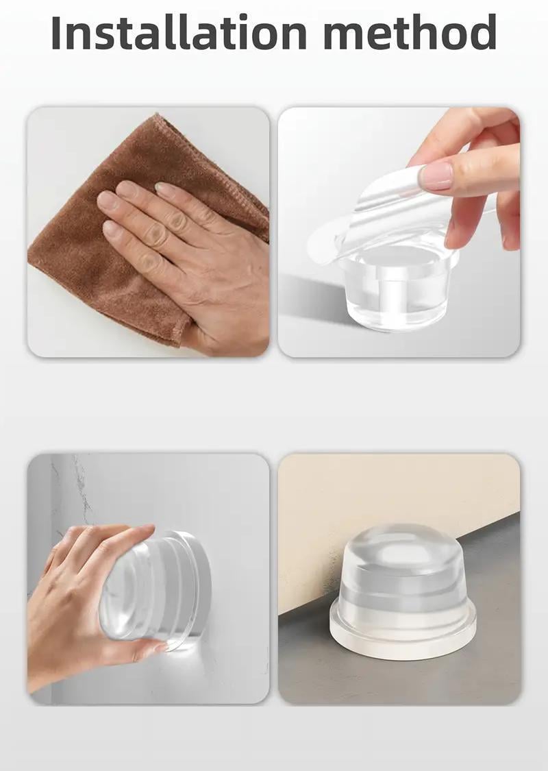 Стопор для дверей силиконовый на стену/пол Прозрачный (2789190567) - фото 9 Стопор для дверей силиконовый на стену/пол Прозрачный (2789190567) - фото 9