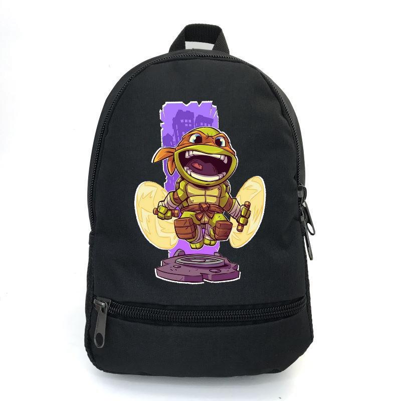 Школьный рюкзак Cappuccino Toys ninja turtle-011 с принтом Черепашки ниндзя 12,5 л Черный (1381809878)