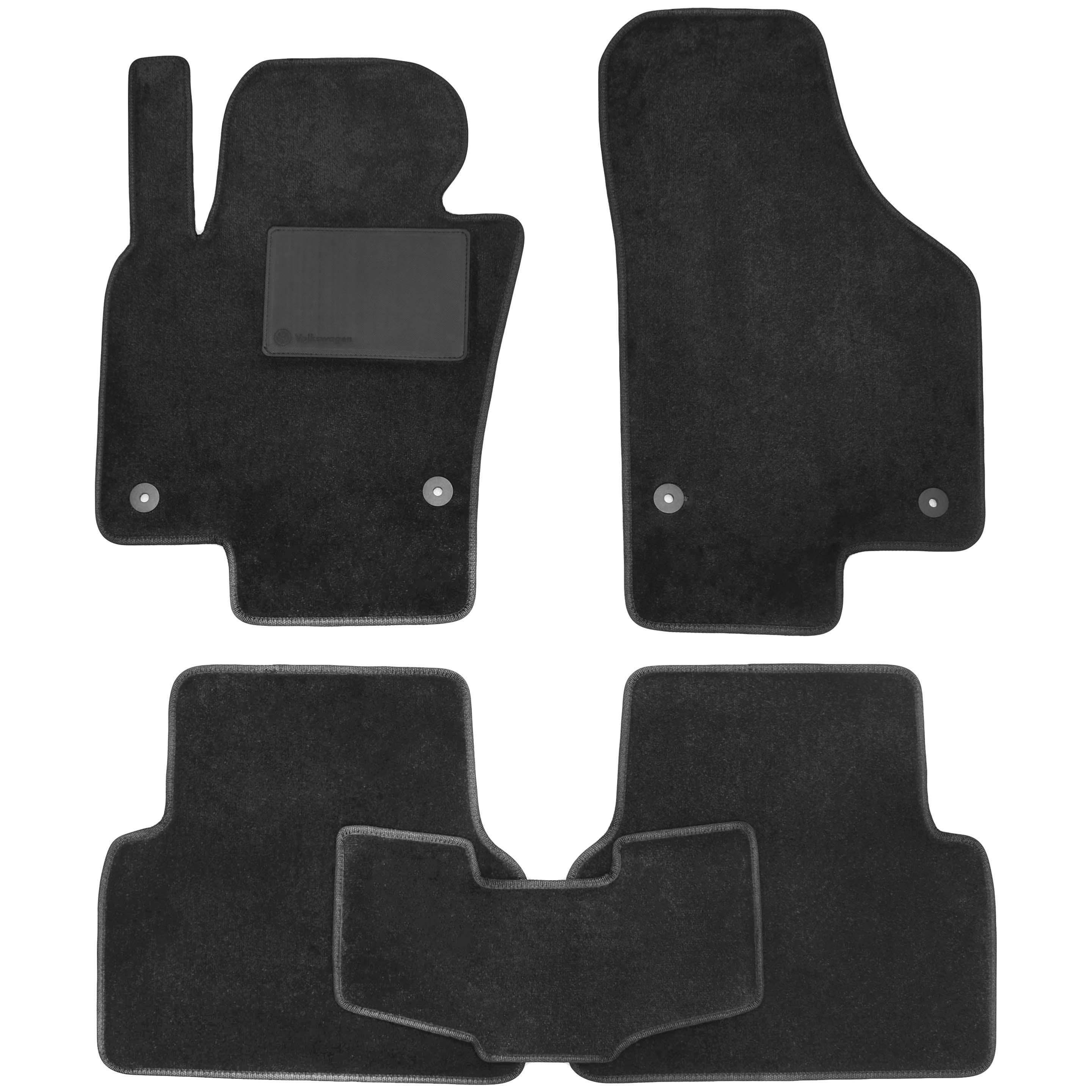 Коврики в салон для Volkswagen Tiguan '07-16 текстильные Черный (168062)