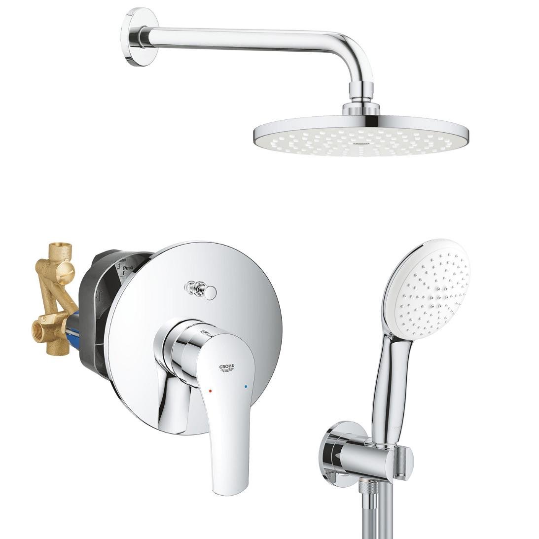 Душевая система скрытого типа Grohe Eurosmart UA25183003 с верхним душем Хром (230019)