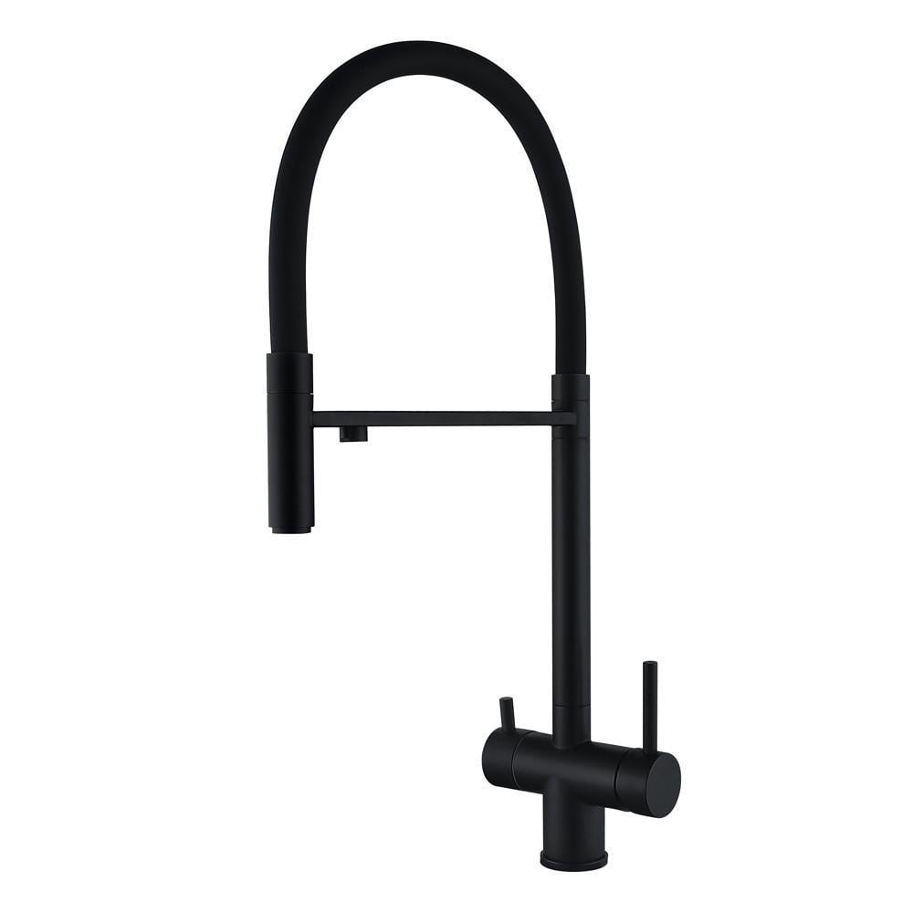 Смеситель для кухни на две воды Wezer TOP4-01-Black (1790355881)