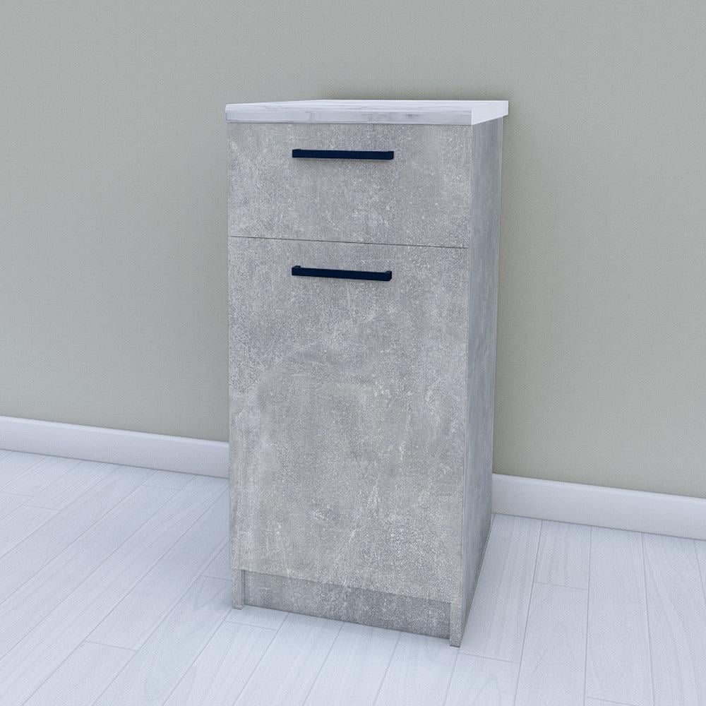 Модуль нижний кухонный без столешницы 400 мм Бетон (М4а)