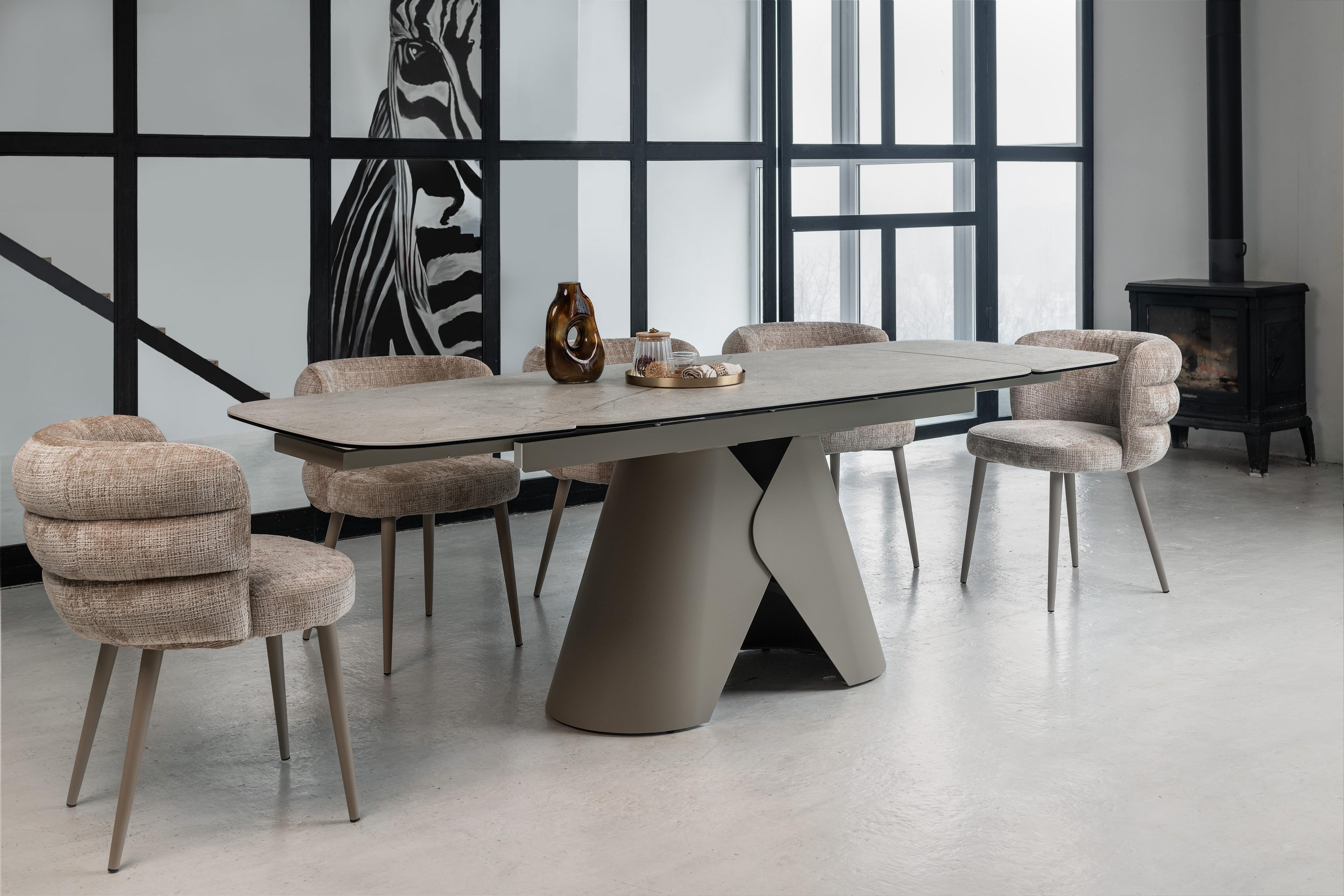 Стіл обідній розсувний Vetro Mebel Паріс 1600- 2400x900x760 мм Іджео беж/Бежевий (TМL-997) - фото 8 Стіл обідній розсувний Vetro Mebel Паріс 1600- 2400x900x760 мм Іджео беж/Бежевий (TМL-997) - фото 8