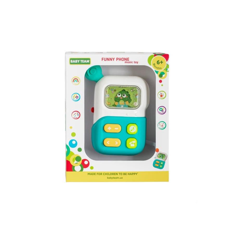 Игрушка детская Baby Team Веселый телефон от 6 месяцев Разноцветный (VL-337-V-198)