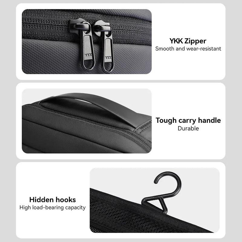 Косметичка дорожня на блискавці Mark Ryden MR86 Сірий (2270) - фото 3