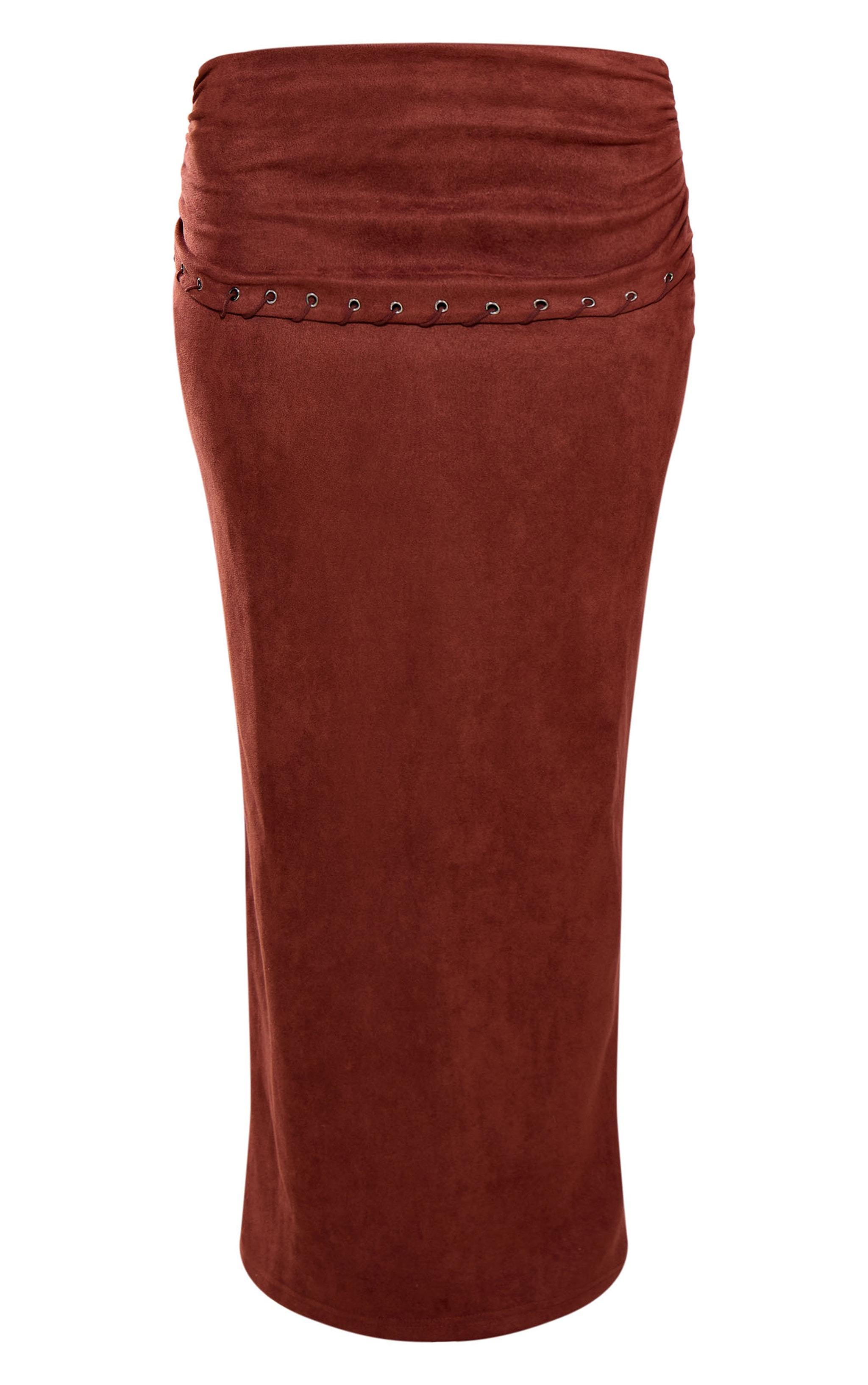 Юбка Pretty Little Thing CNK6304 р. 36 Коричневый - фото 2 Юбка Pretty Little Thing CNK6304 р. 36 Коричневый - фото 2