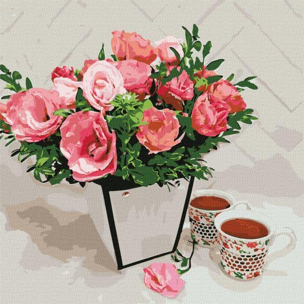 Картина по номерам Ароматное чаепитие