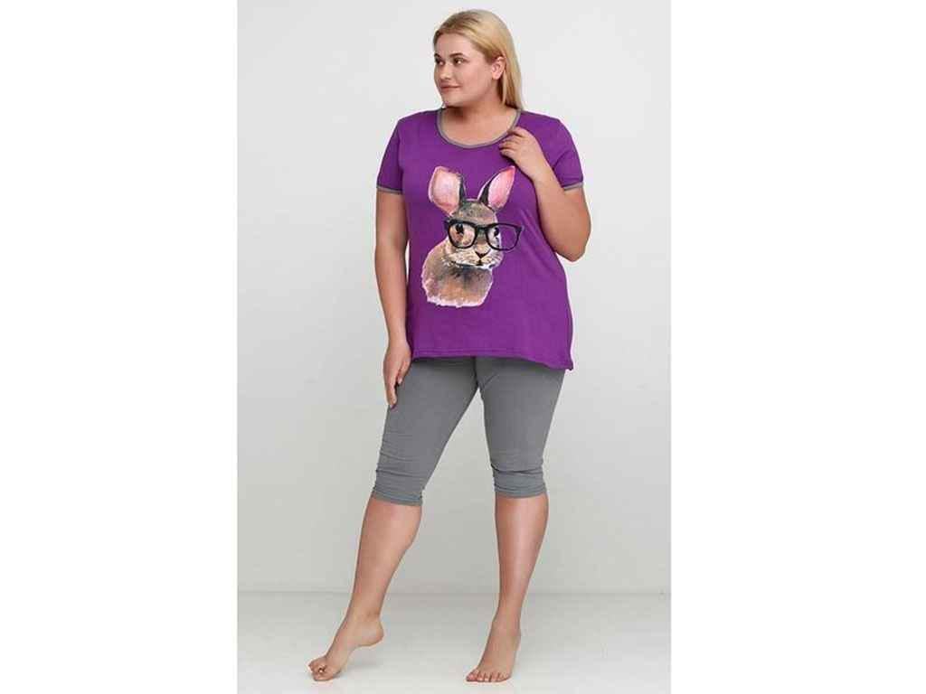 Пижама женская Трикомир 010133117 заяц р. 44 Фиолетовый (1015217)