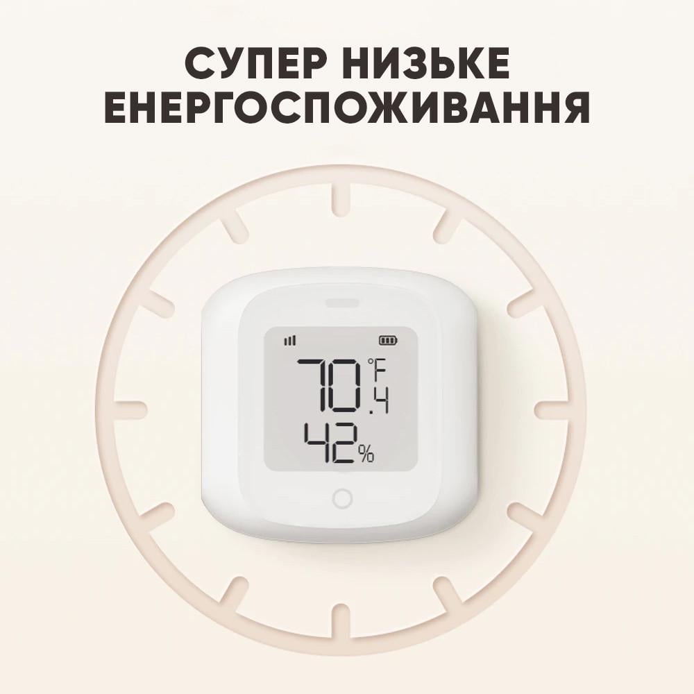 Термогігрометр розумний U&P TH10 Wi-Fi White (YT-TH10-WE) - фото 5