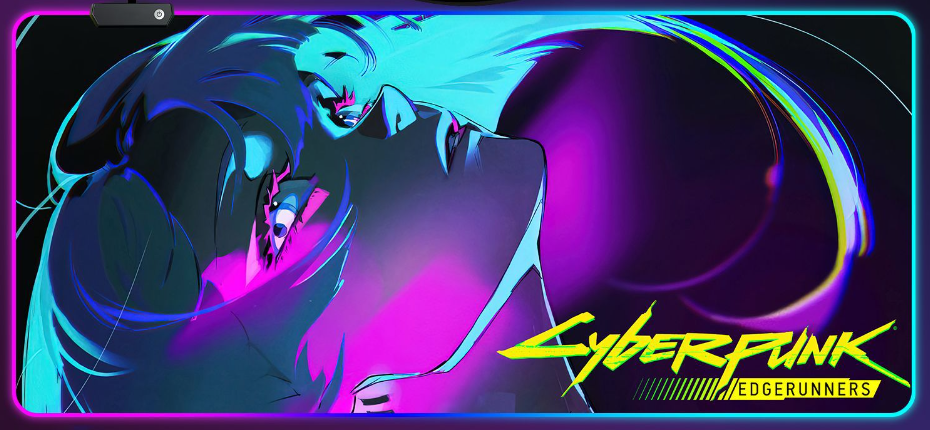 Коврик для мышки с Аниме принтом Cyberpunk LED подсветка 800х300х4 мм (1702) Коврик для мышки с Аниме принтом Cyberpunk LED подсветка 800х300х4 мм (1702)