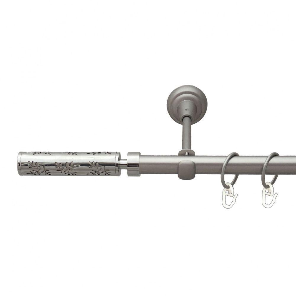 Карниз Orvit Оприлия однорядный гладкий 19 мм 300 см Сатин (00-00015183)