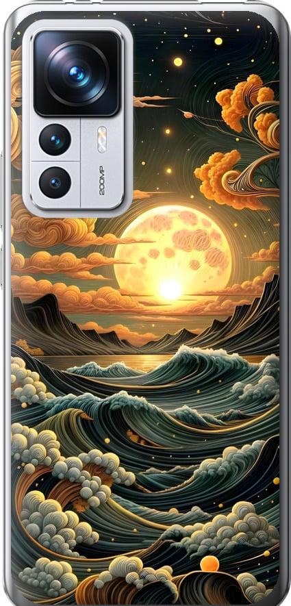 Чехол на Xiaomi 12T Арт волны (6332u-3332-42517)