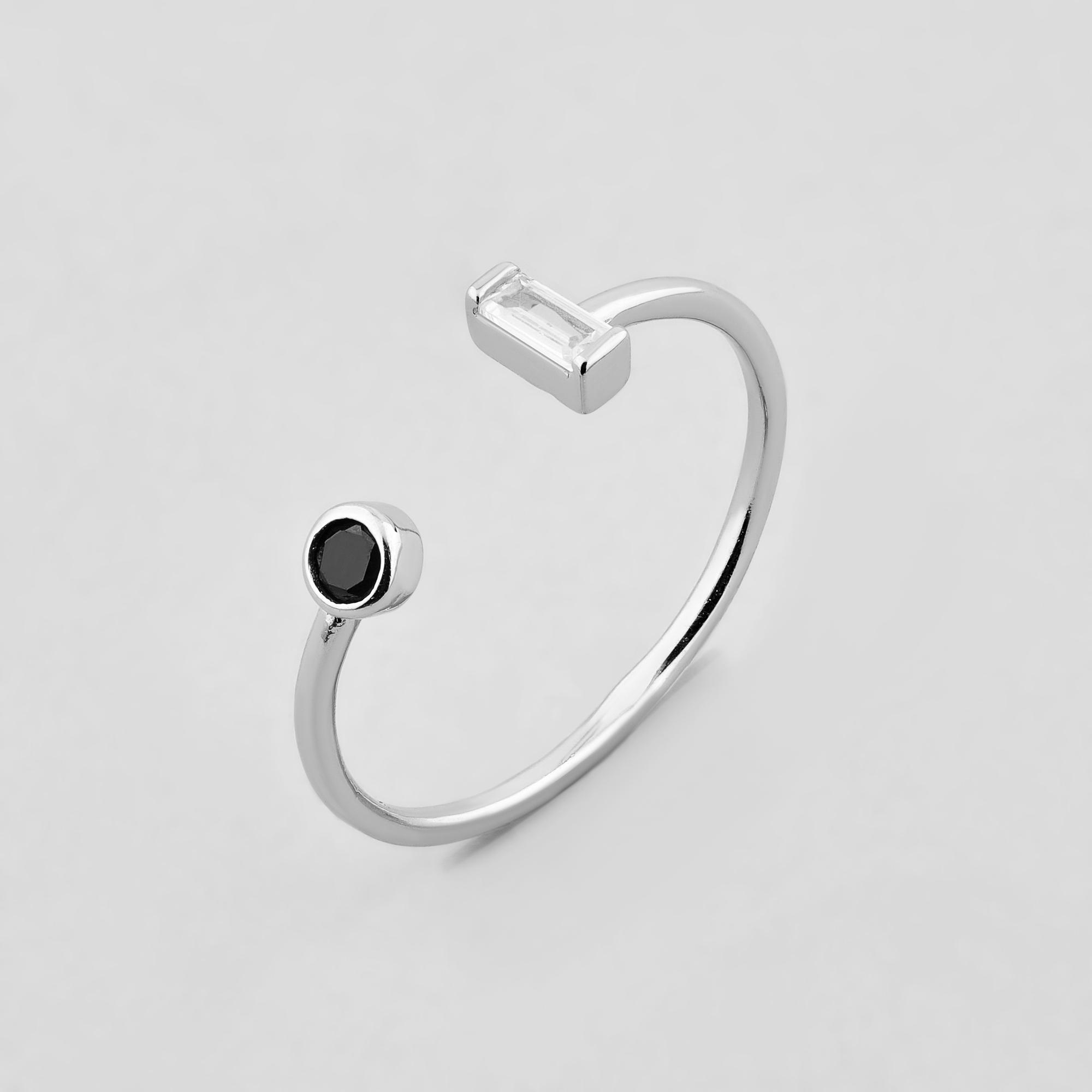 Серебряное кольцо Minimal Феномен (510464чб)