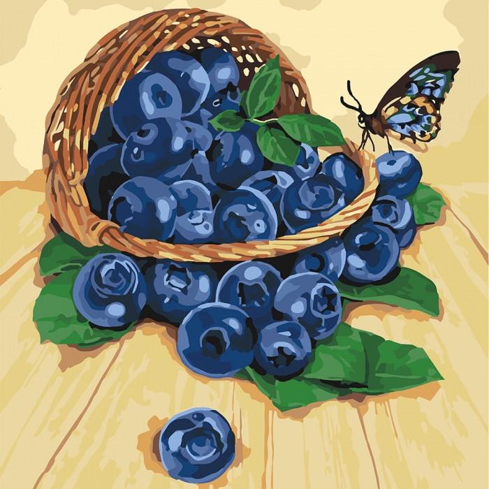 Картина по номерам Ідейка Черника в корзине 40х40 см (KHO5556)