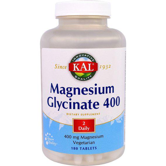 Микроэлемент Магний KAL Magnesium Glycinate 400 мг 180 Tabs (CAL-81209)