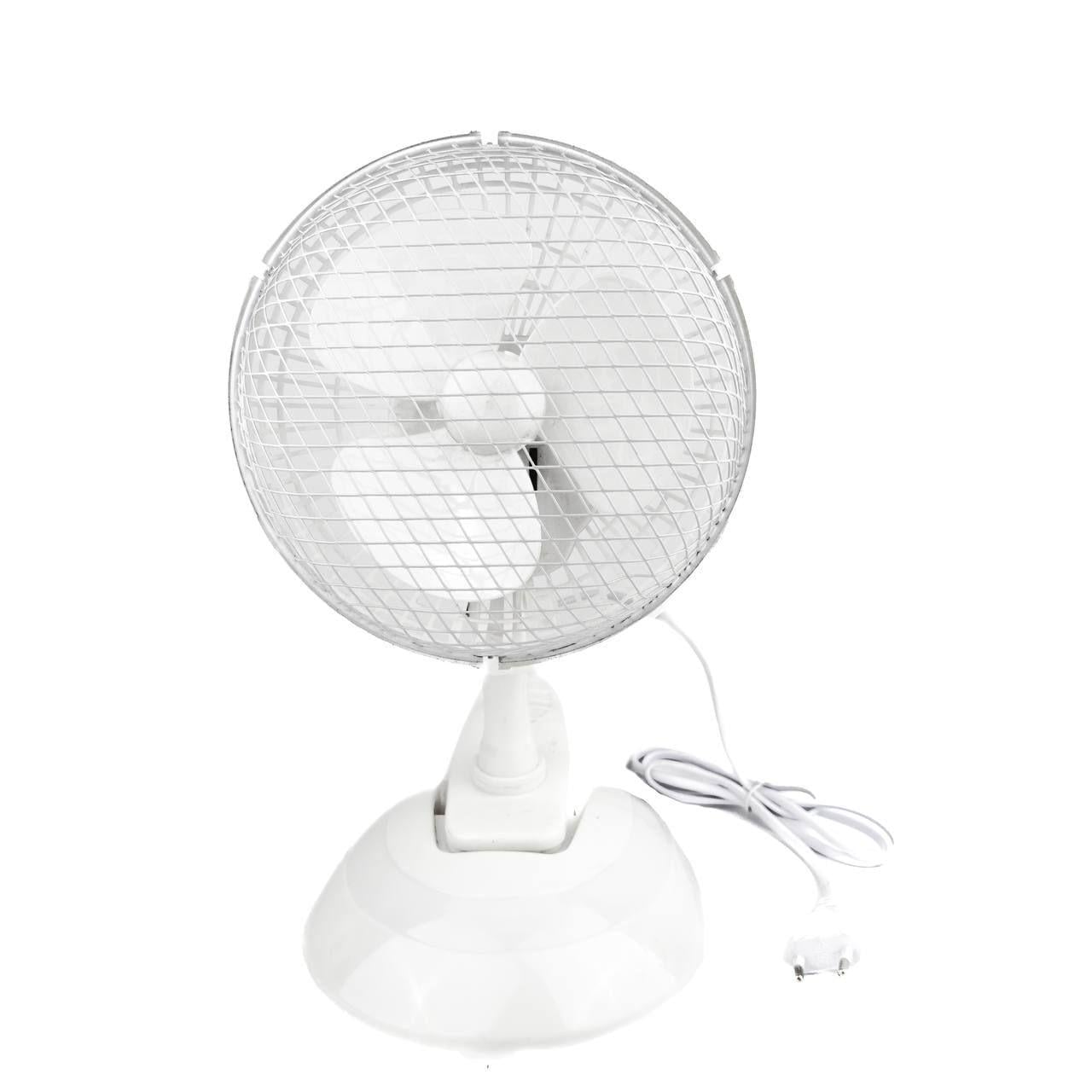 Вентилятор настольный WimpeX WX-601TF с прищепкой d 16 см Белый (23093680)
