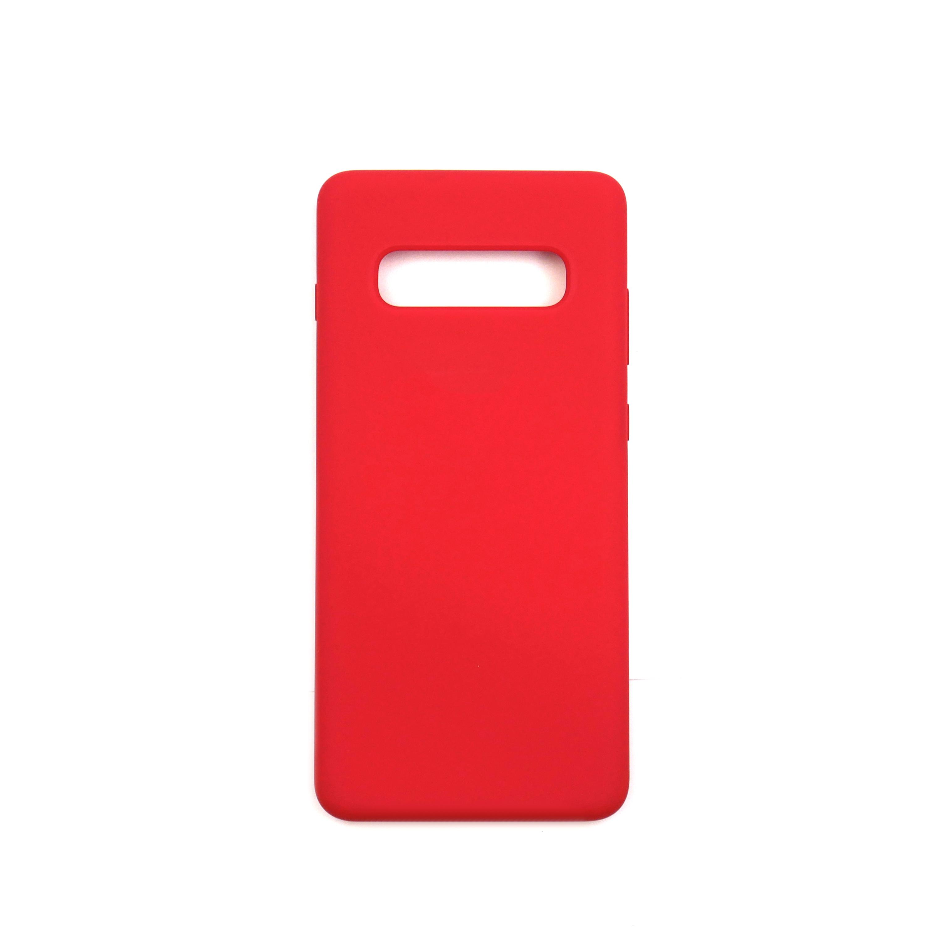Чехол Jelly Silicone Case Samsung S10 Plus Red (14)