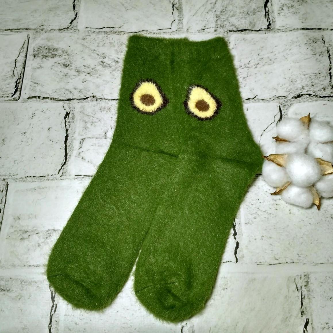 Термоноски женские Авокадо норка/кашемир р. 36-41 Зеленый (B02056-1)