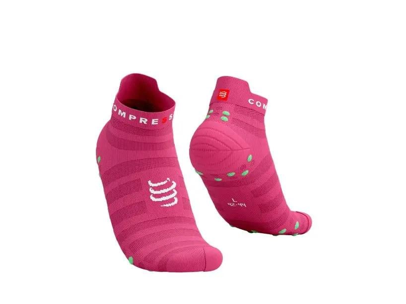 Носки для бега Pro Racing Socks V4.0 Ultralight Run Low T2 р. 39-41 Hot Pink/Summer Green (12333503) - фото 1