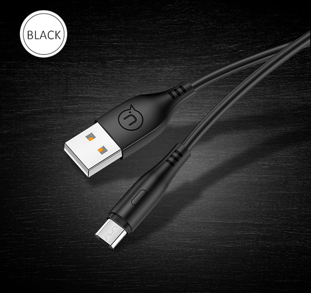 Кабель для зарядки телефона/смартфона Usams US-SJ268 U18 USB-Micro USB 2 А 1 м Чорний (SJ268USB01) - фото 2