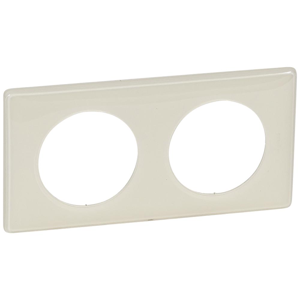 Рамка Legrand Celiane 2п пластик  Слоновая кость глянец (66622)
