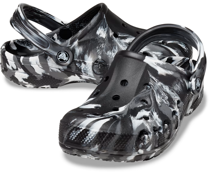 Сабо чоловічі Crocs Baya Marbled Clog р. 46-47 Чорний (13839)