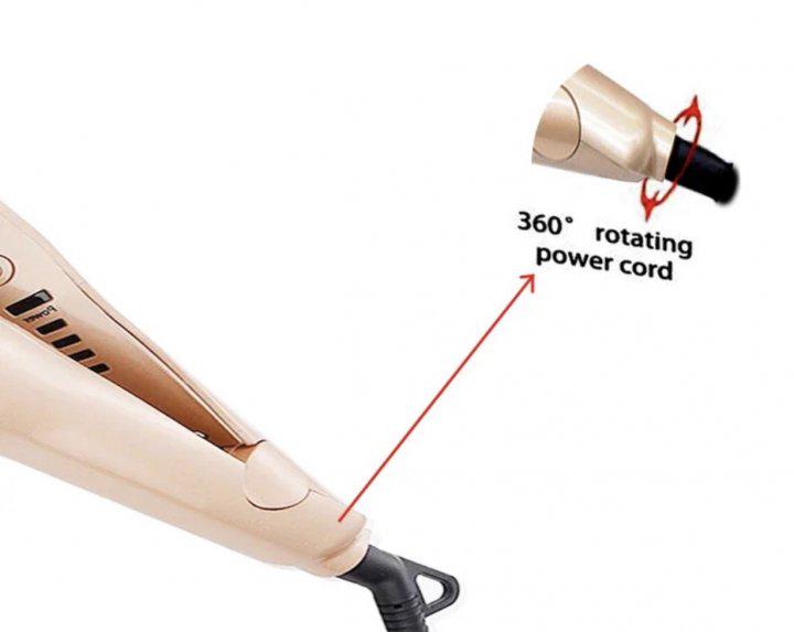 Професійна праска 2в1 Hair Curling Iron WA-1 AVE спіральна для завивки та випрямлення волосся - фото 2