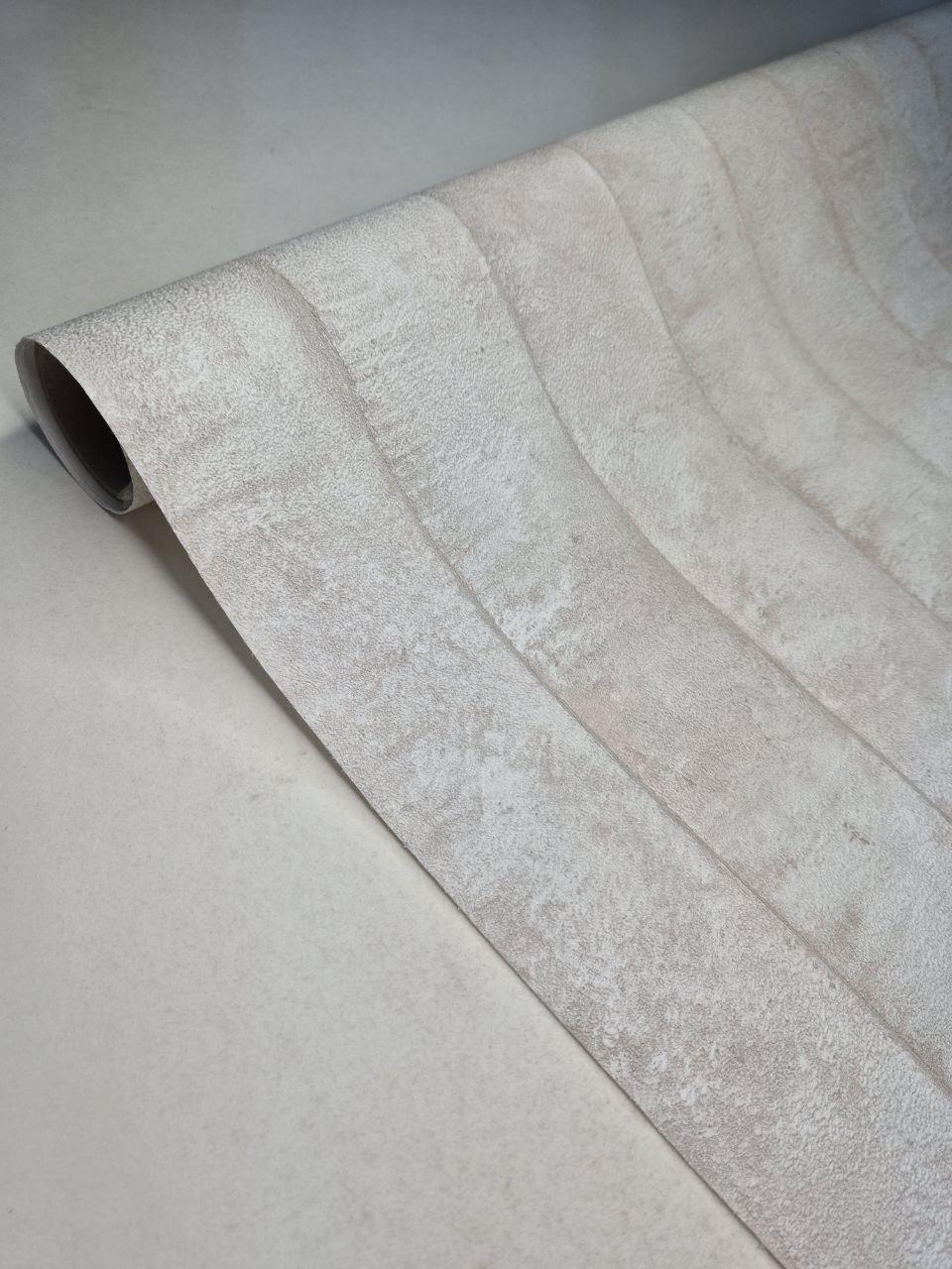 Обои виниловые на флизелиновой основе Marburg с объемными полосами 10,05x1,06 Бежевый (31404)