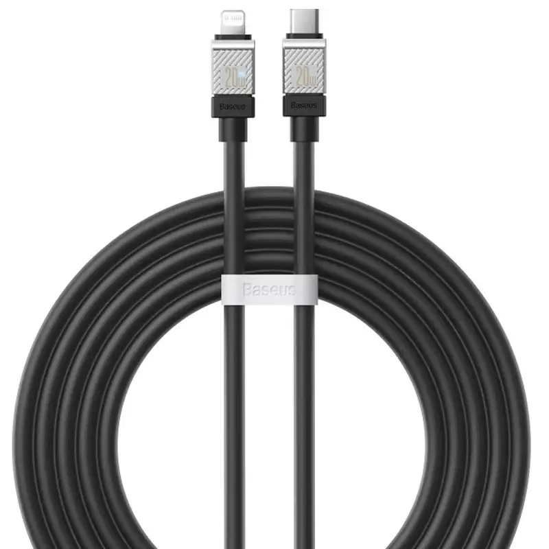 Кабель BASEUS CoolPlay Series Fast Charging Cable Type-C to Lightning CAKW000001 20W 1 м Black