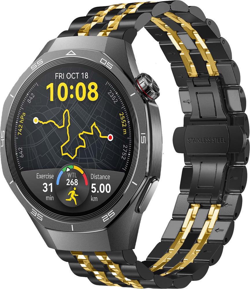 Браслет металлический Spinye Line для Huawei Watch GT 5/GT 5 Pro 46 мм Black Gold (38652-02)
