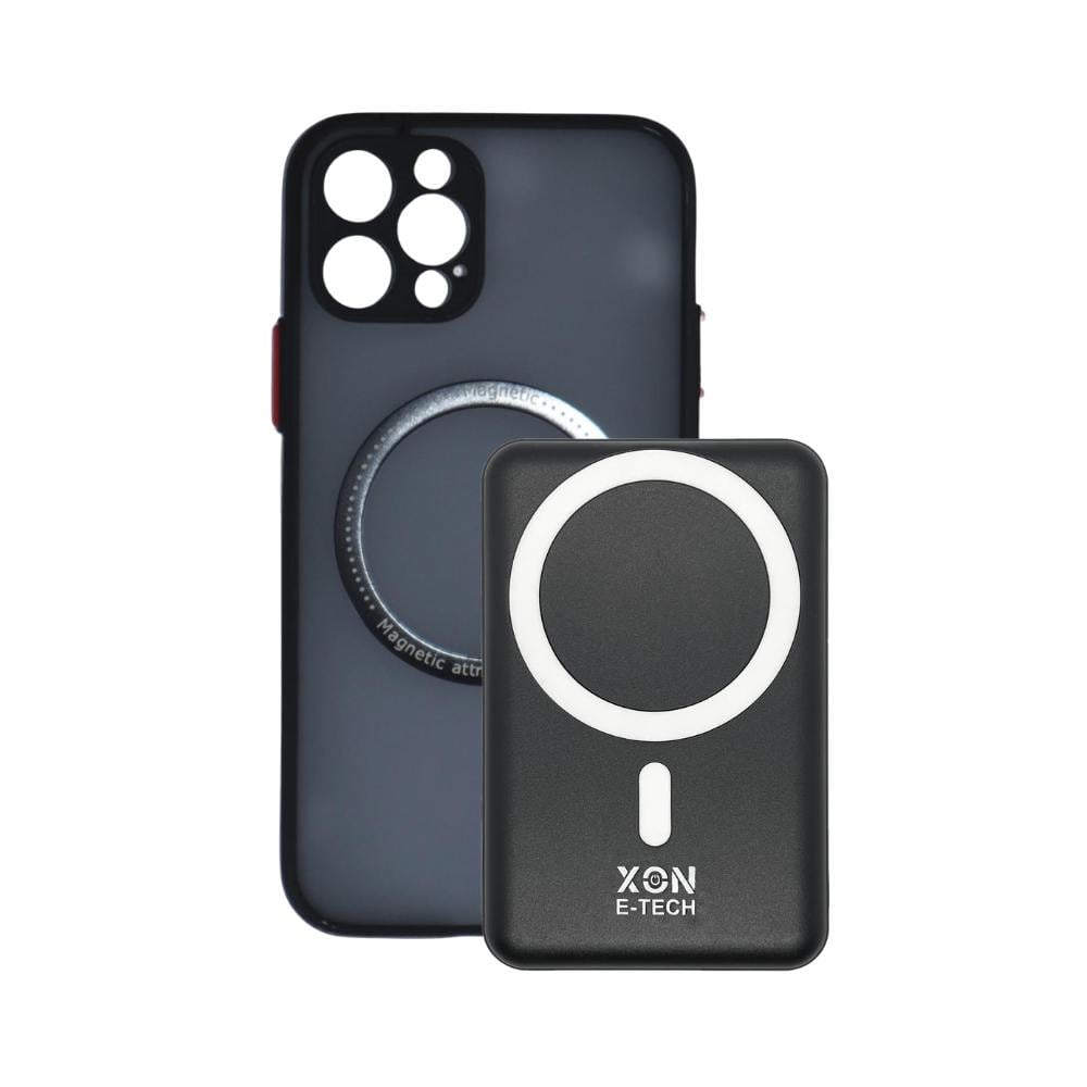 Чехол с беспроводной батареей XON 5000 mAh для iPhone 12 Pro BatteryCase Черный (963203142)