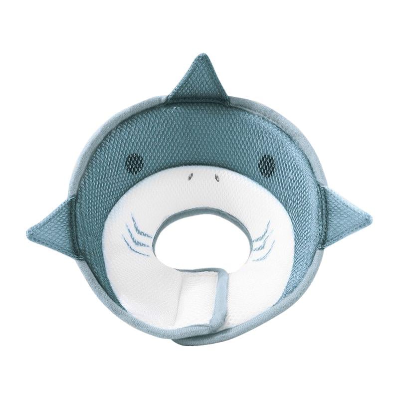 Воротник-подушка для кошек Lesko DT-613 Shark послеоперационный мягкий M Gray (25713876)