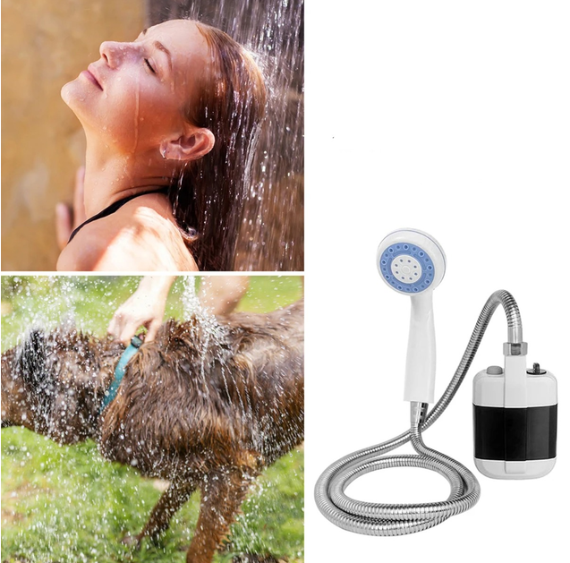 Душ портативний Portable Outdoor Shower з акумулятором і USB зарядкою (21725095) - фото 6