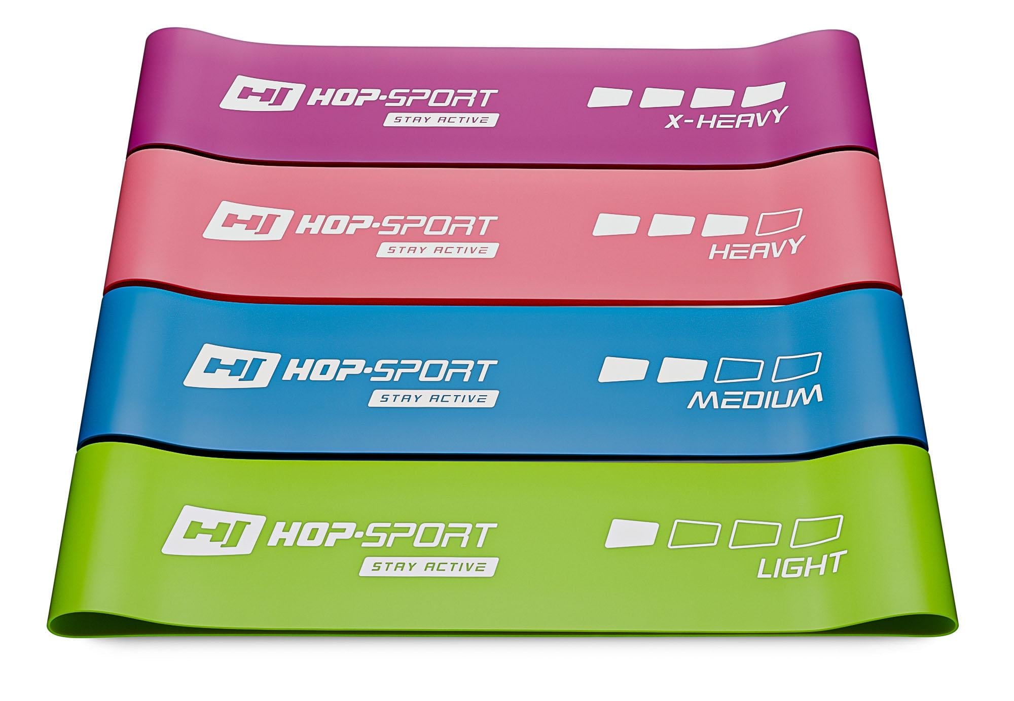 Набор резинок для фитнеса Hop-Sport 600x75 мм HS-L675RL