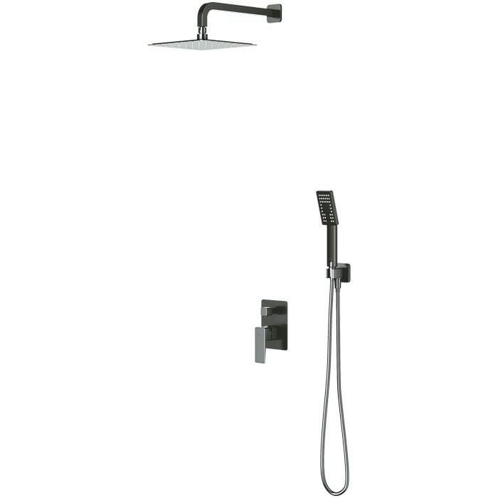Душевая система Omnires Parma без излива латунь Черный матовый (SYSPM10GR) Душевая система Omnires Parma без излива латунь Черный матовый (SYSPM10GR)