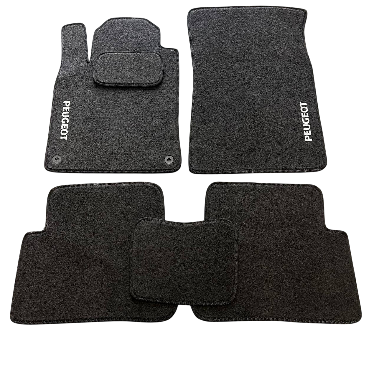 Коврики в салон ворсовые для Peugeot 407 2004-2006 5 шт. Черный (27327198)