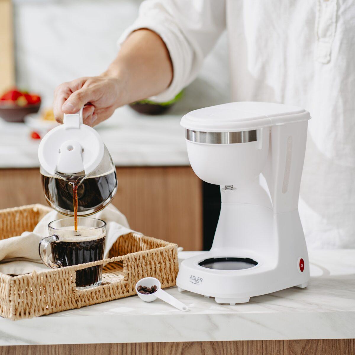 Кавоварка крапельна Adler AD 4381 0,6 л 600 Вт Білий (id_2139) - фото 15