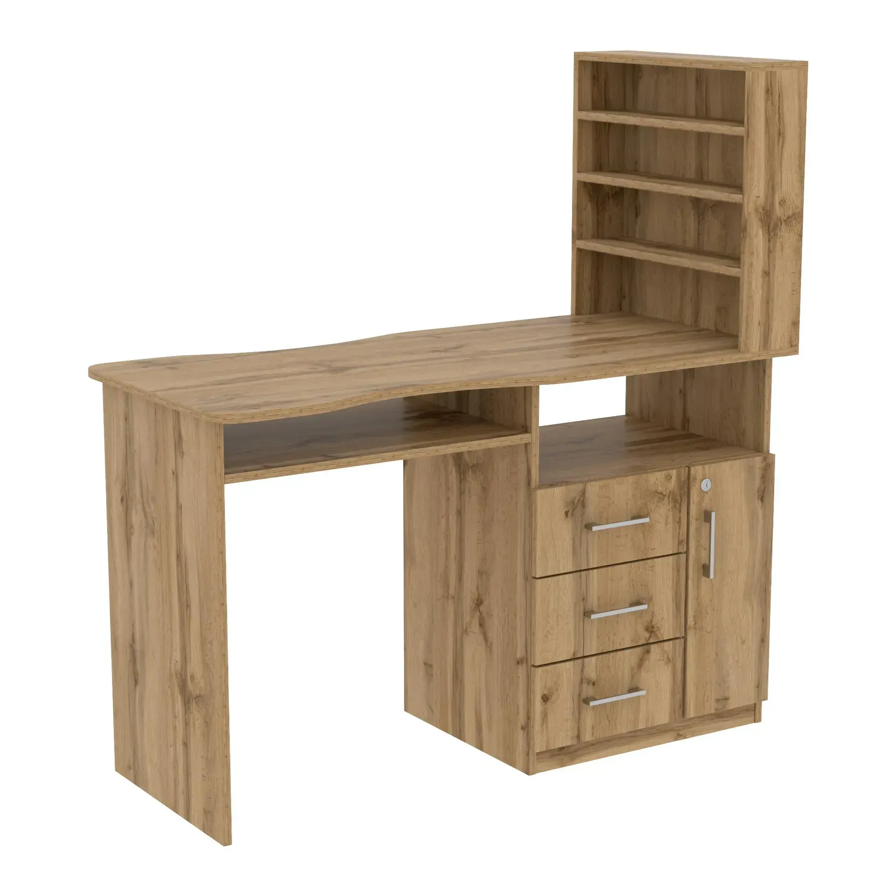 Стол маникюрный Kontinent СМ-1 правый 1230х550х1264 мм Дуб Аппалачи (29060015) - фото 1 Стол маникюрный Kontinent СМ-1 правый 1230х550х1264 мм Дуб Аппалачи (29060015) - фото 1