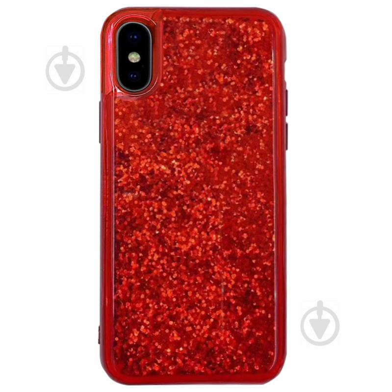 TPU+PC чехол Epik Sparkle (glitter) для Apple iPhone XS Max (6.5") Красный (817277)