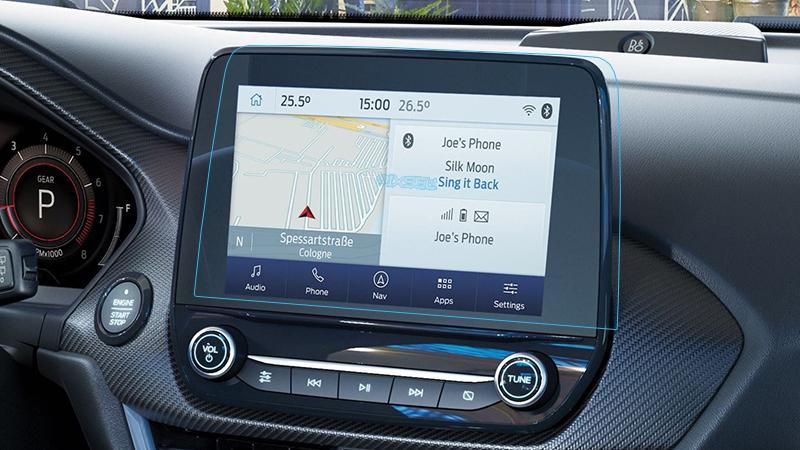 Защитное стекло Pixsel гибридное матовое на монитор Ford PUMA 10,2" 2018