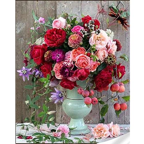 Алмазная мозаика Strateg Премиум Роскошный букет 30x40 см (Str-GM86836)