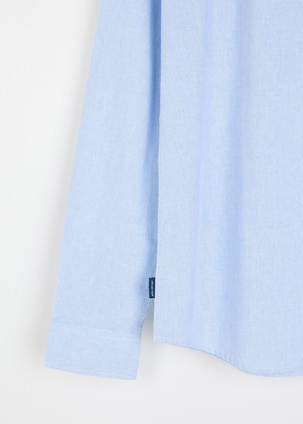 Сорочка чоловіча Diverse CORE LINEN довгий рукав M Біло-блакитний (5905384104571) - фото 2