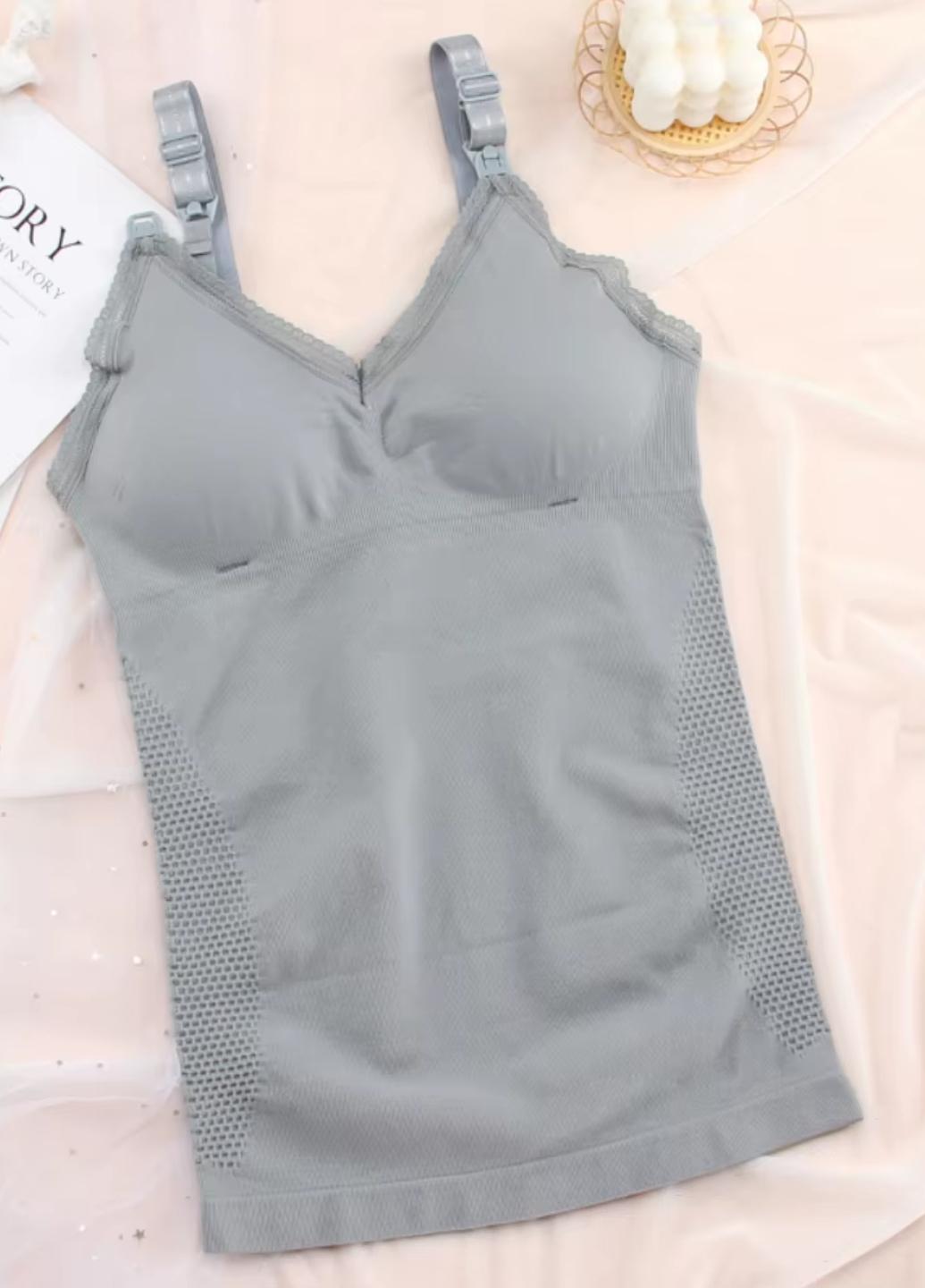 Майка женская для кормления подтягивающая Comfort and Care M Серый (1760-44-01) - фото 6 Майка женская для кормления подтягивающая Comfort and Care M Серый (1760-44-01) - фото 6