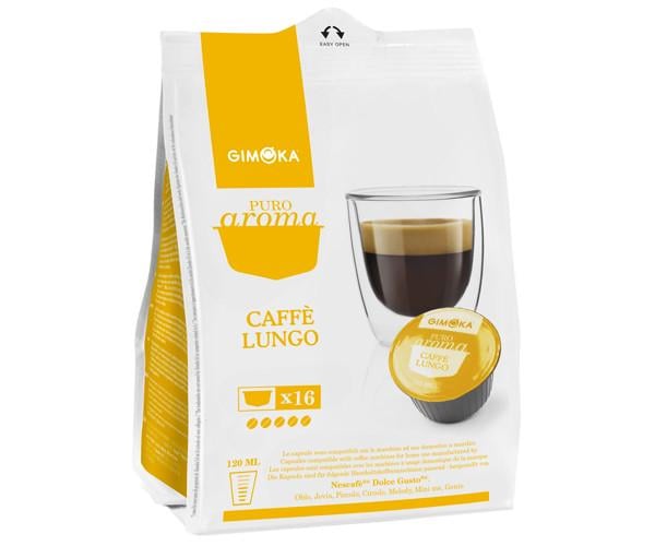 Кава у капсулах Dolce Gusto Nescafe Gimoka Lungo 16 шт. (Е-186)